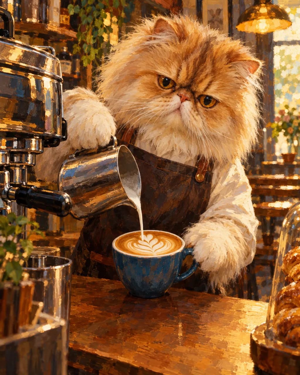Barista illustrative style example