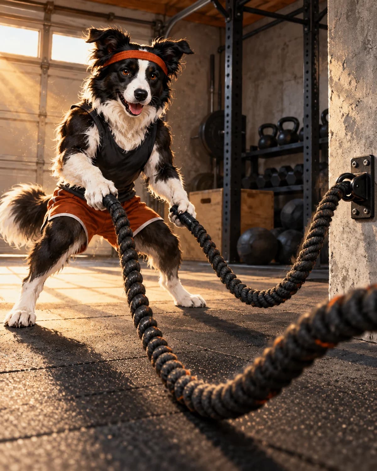 Battle Rope Boss illustrative style example