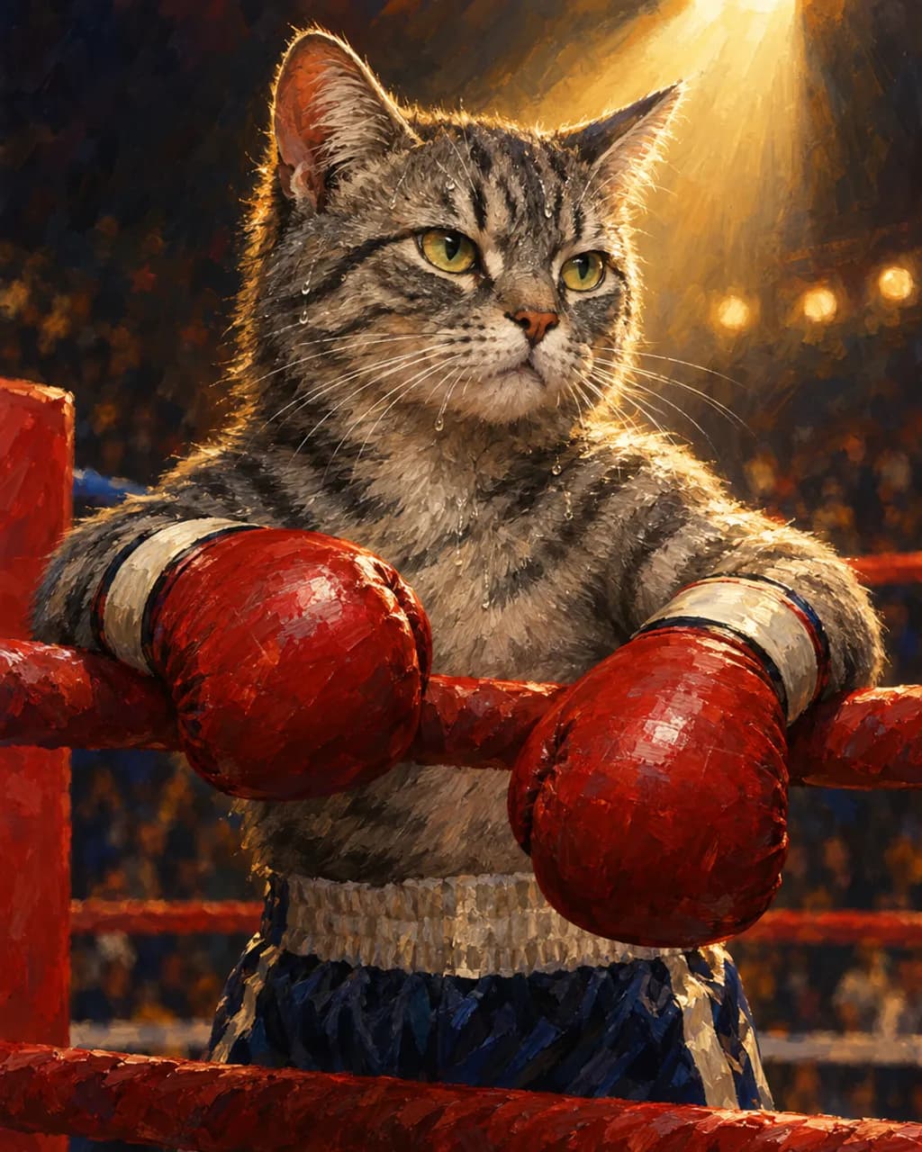 Heavyweight Champ illustrative style example