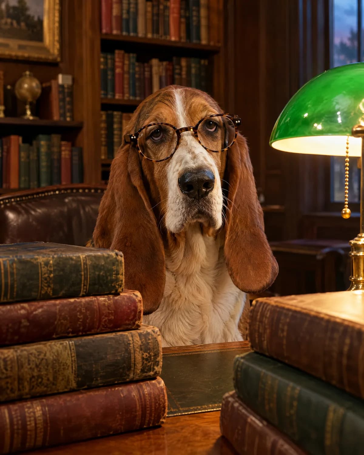 Library Scholar illustrative style example