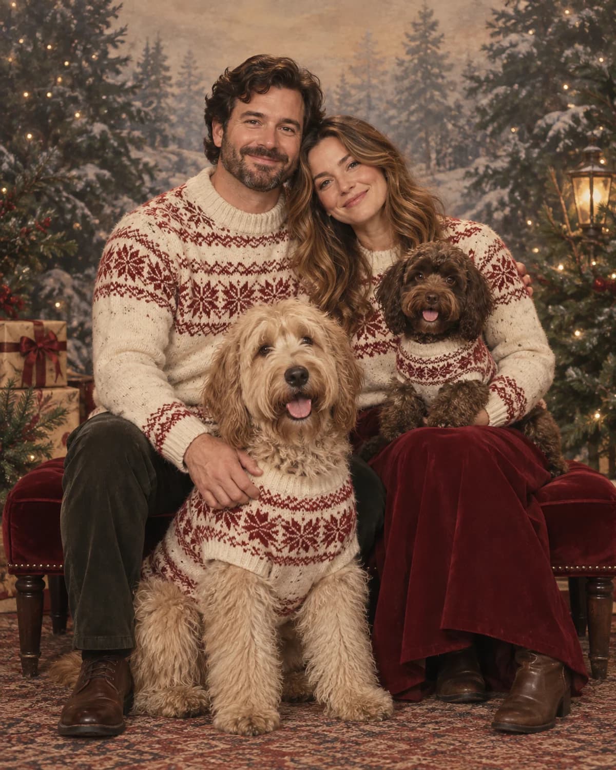 Merry & Matching illustrative style example