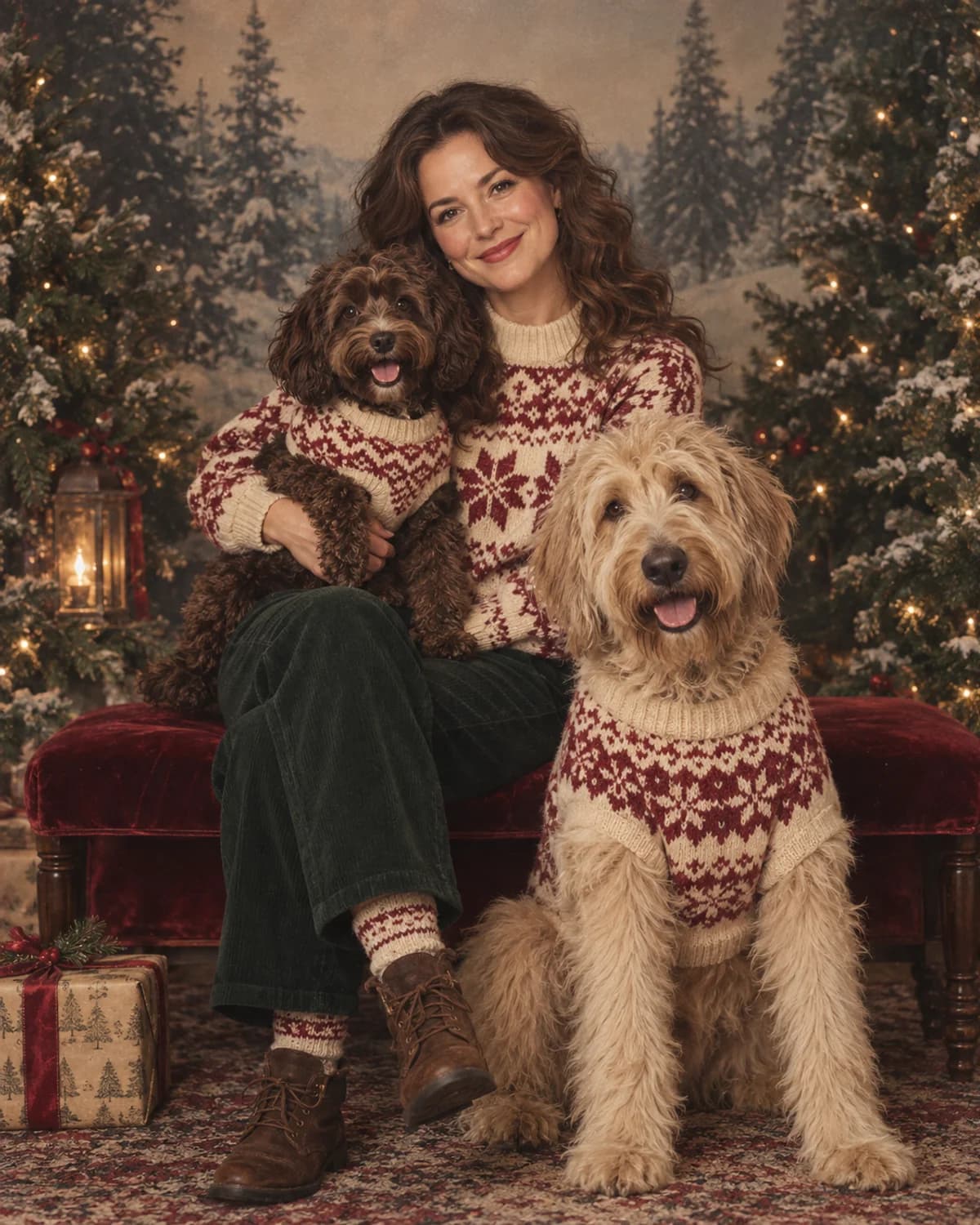 Merry & Matching illustrative style example