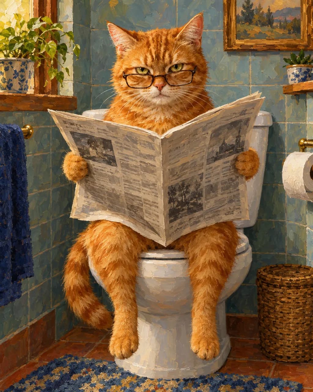 Morning Paper illustrative style example