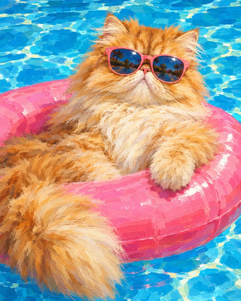 Pool Party illustrative style example