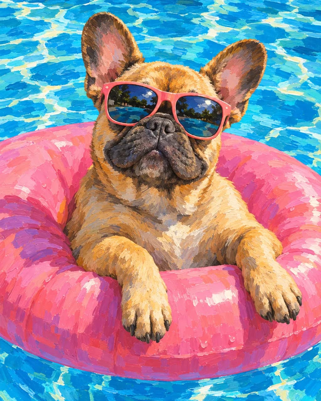 Pool Party illustrative style example