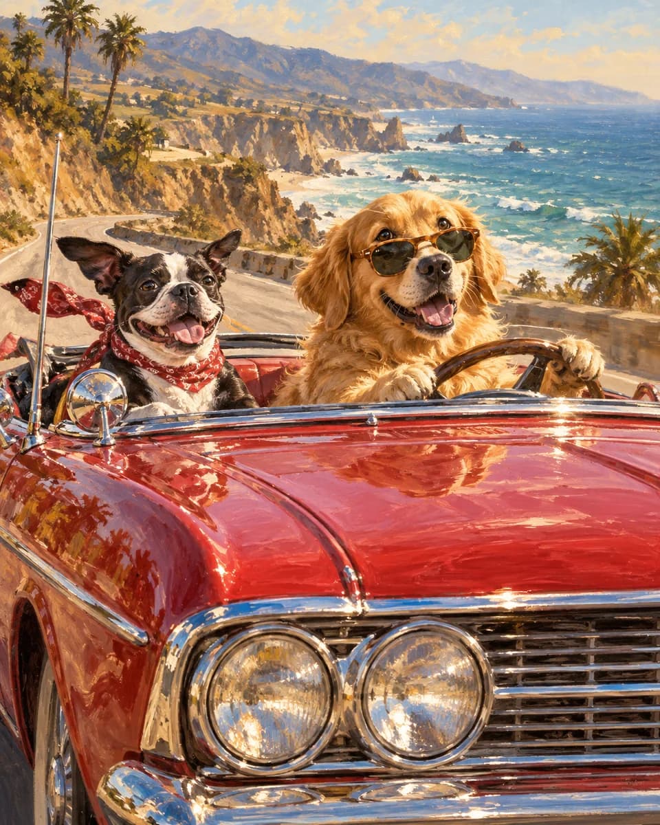 Road Trip illustrative style example
