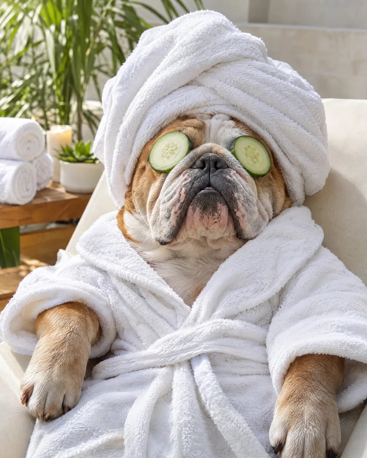 Spa Day illustrative style example