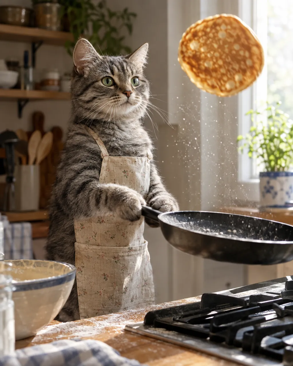 Sunday Pancakes illustrative style example