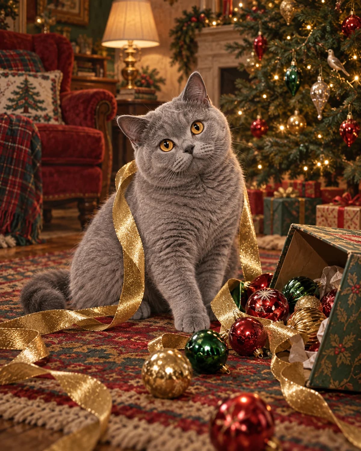 Tinsel Trouble illustrative style example