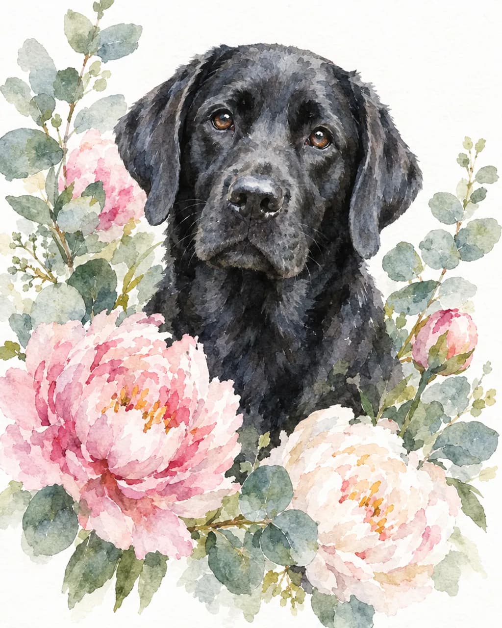 Watercolor Bloom illustrative style example