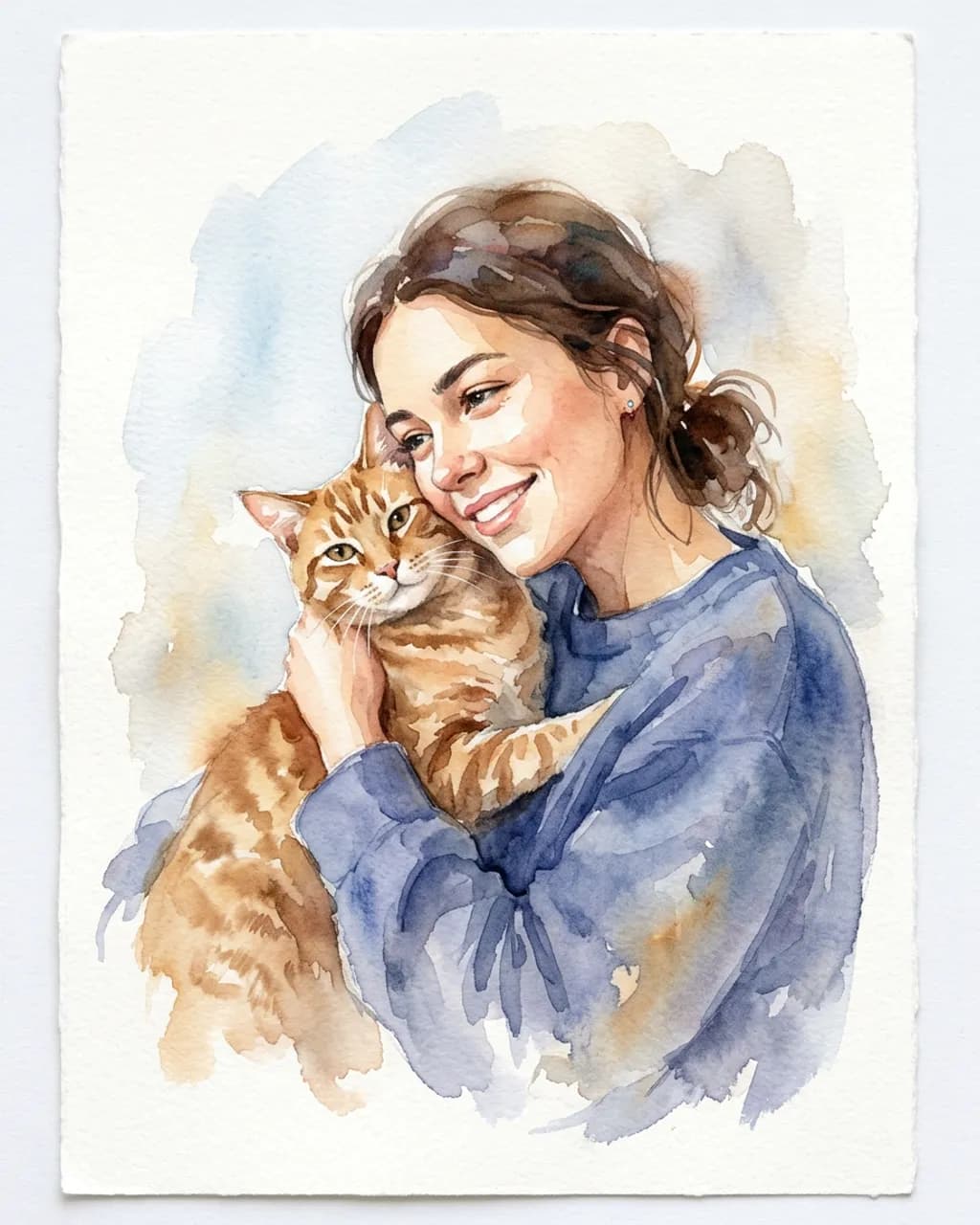 Watercolor Duo illustrative style example